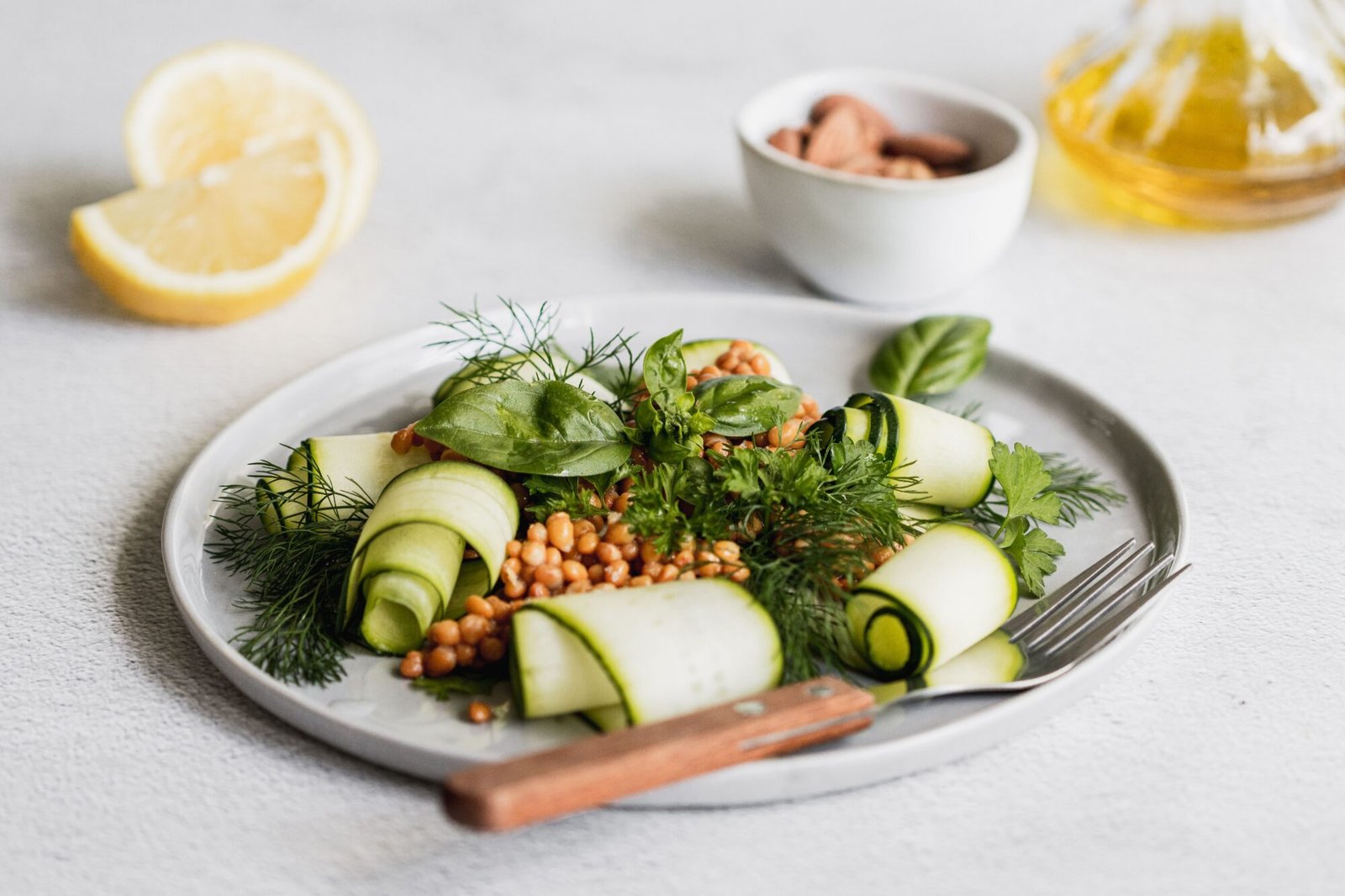 Lemon-Herb Chickpea & Cucumber Salad